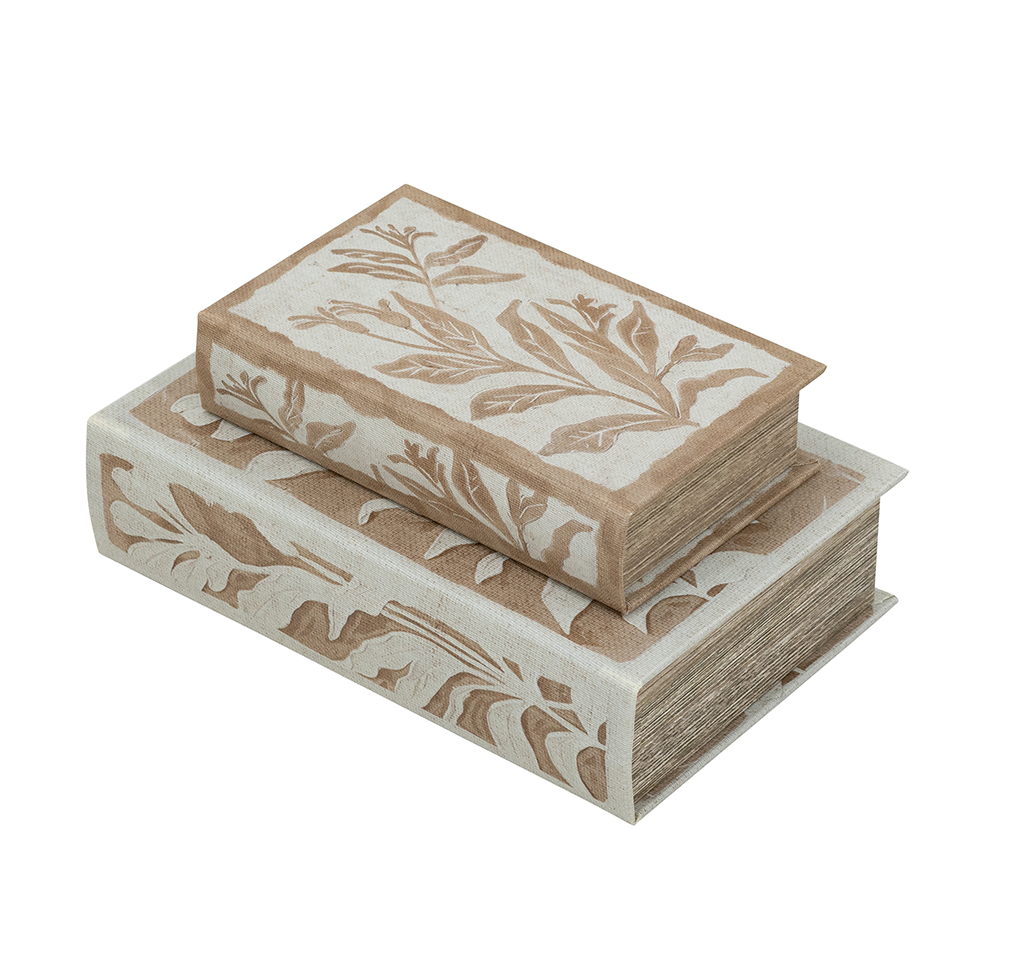 Decorative Botanical Book Boxes