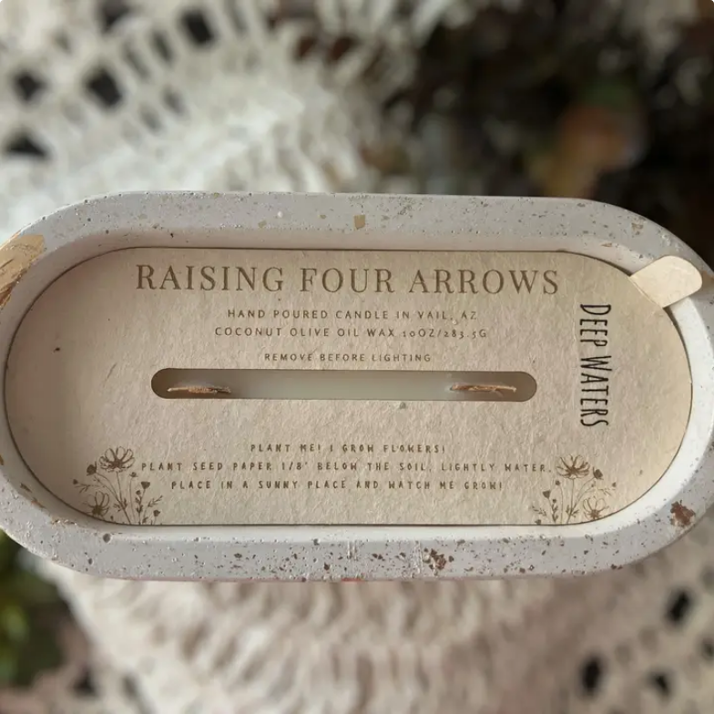 Deep Waters – 10 oz Concrete Candle