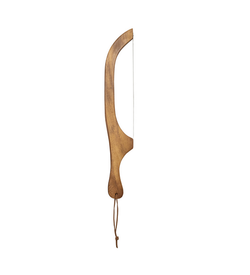 Wood Bread Bow Knife w/ Stainless Steel Blade