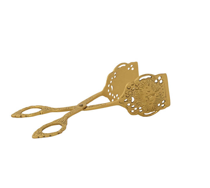 Embossed Brass Tongs