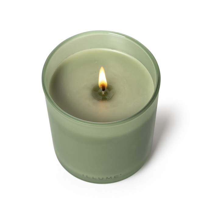 The Hinoki Sage Boxed Glass Candle