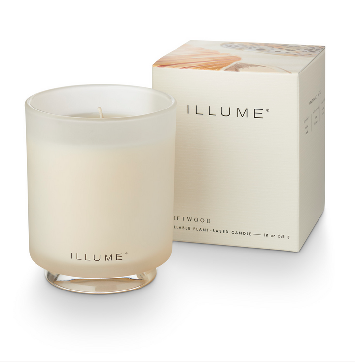 Beautifully Done Driftwood Boxed Glass Candle