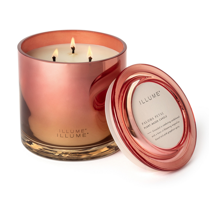 Paloma Petal Statement Glass Candle