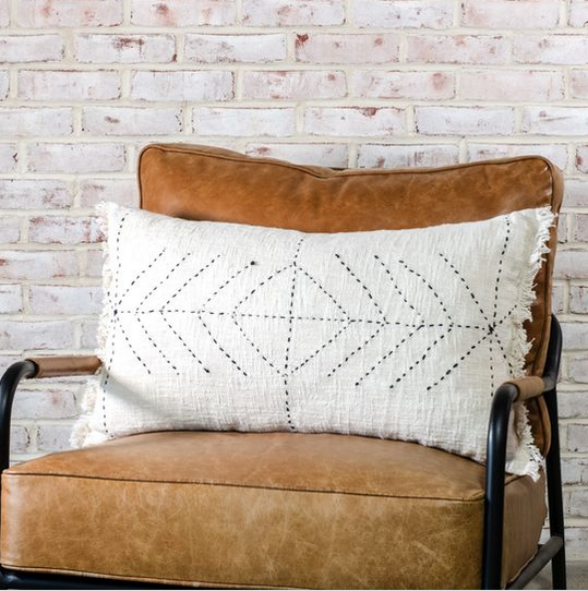28" Rectangle Arrow Pillow