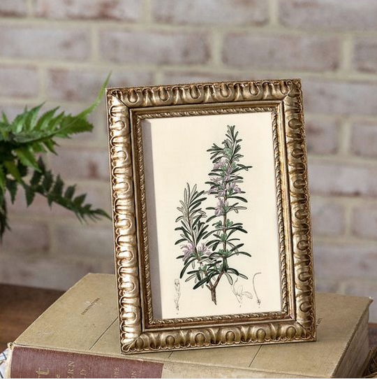 4" x 6" Antique Gold Deco Photo Frame