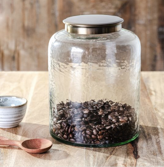 8.3" Glass Canister with Lid