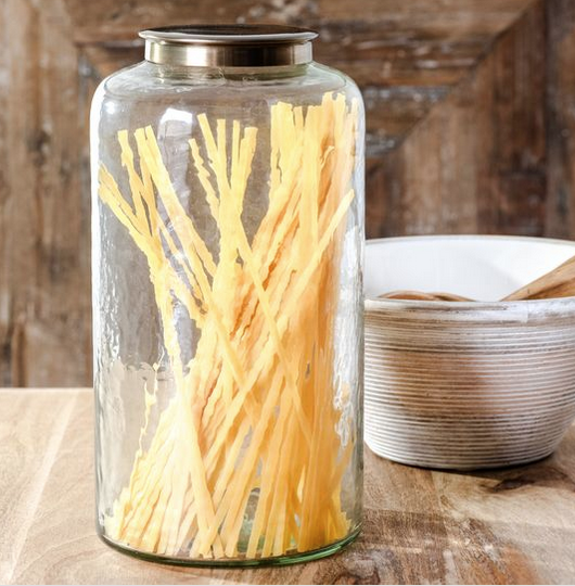 11.4" Glass Canister with Lid
