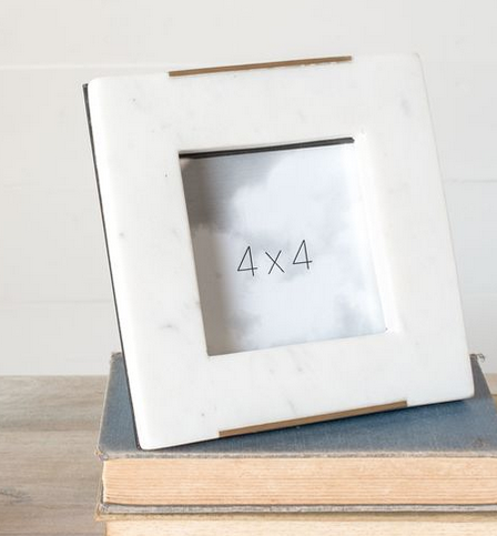 4 x 4 Marble Photo Frame