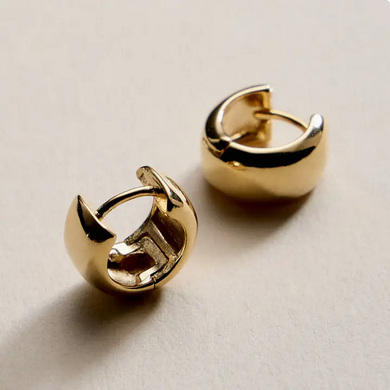 Gold Filled Chunky Huggie Earrings