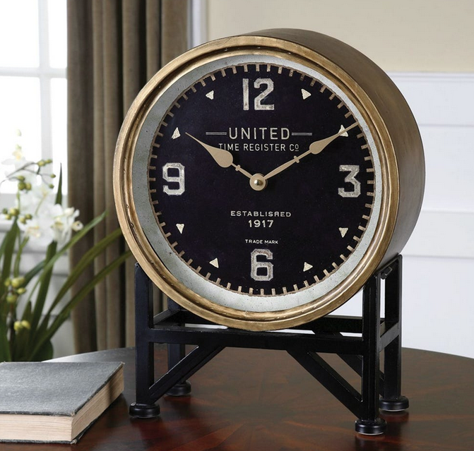 Industrial Table Top Clock