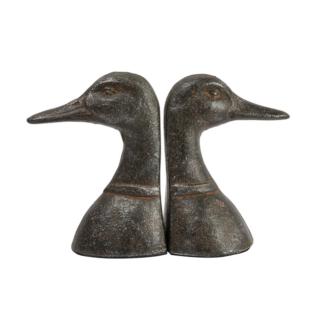 Cast Iron Duck Head Bookend