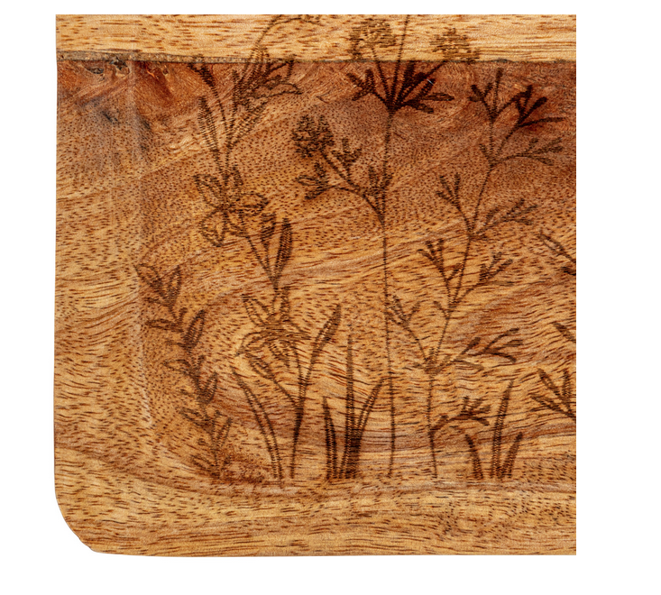Mango Botanical Wood Tray