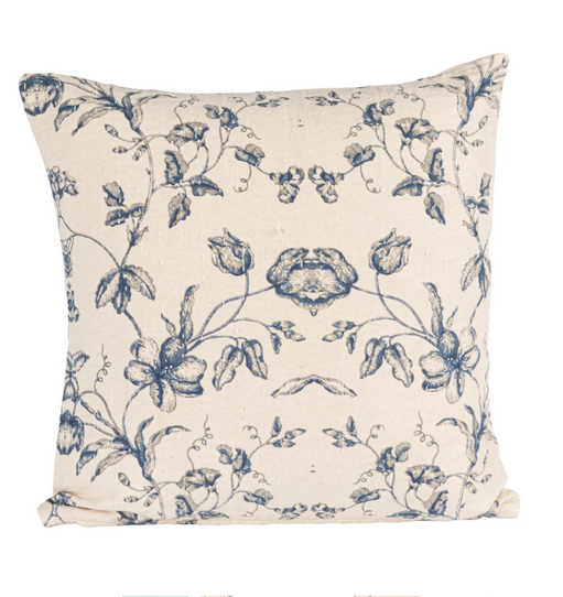 18" Blue Floral Pattern