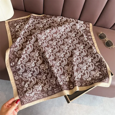 Coffee Paisley Scarf
