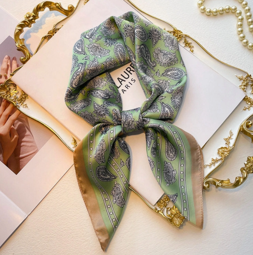 Green Paisley Scarf