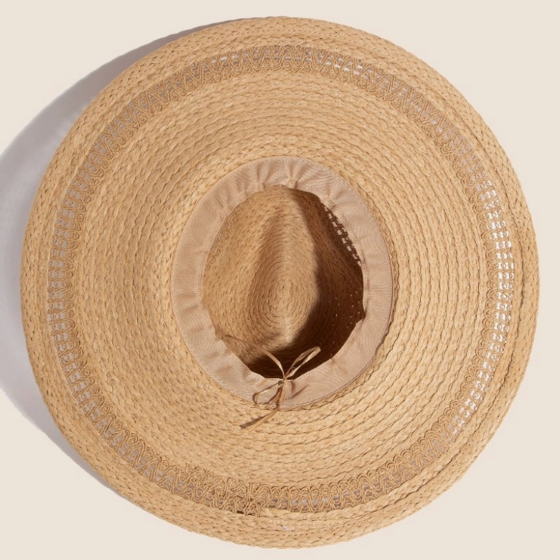 Flat Brim Straw Hat