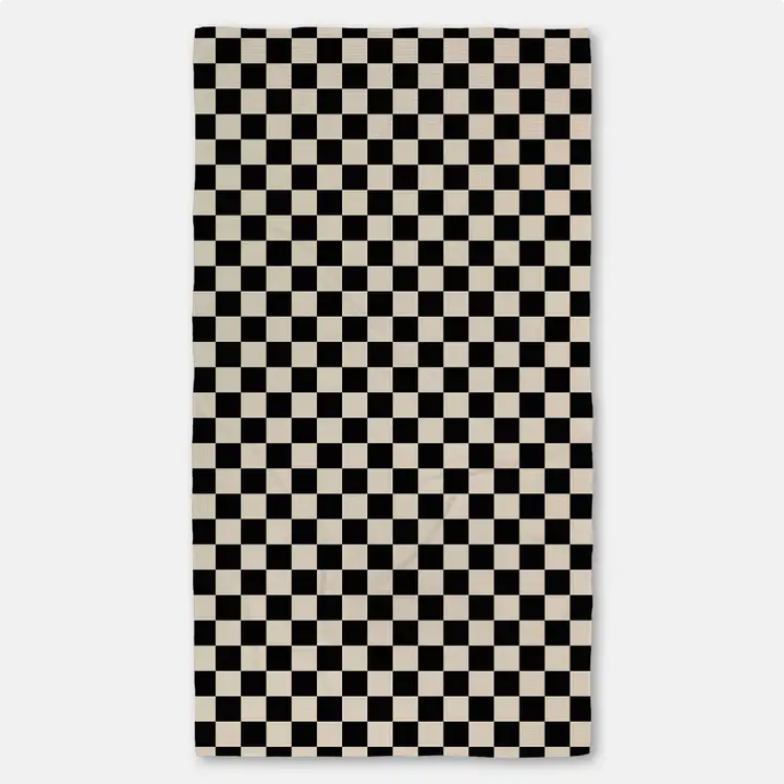 Geometry Checkered Luxe Bath Towel