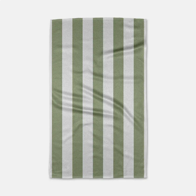 Geometry Candy Mint Tea Towel