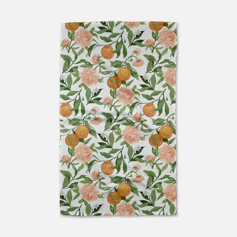 Geometry A Peony For Your Thoughts Tea Towel
