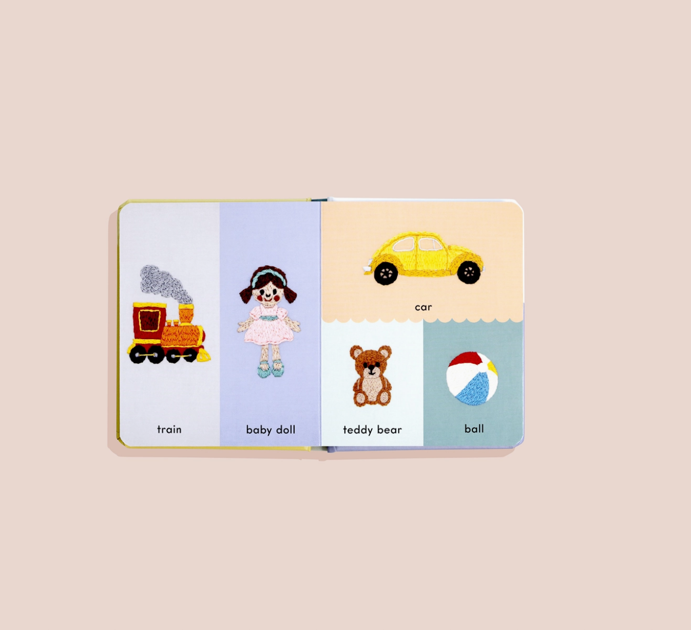 First Words with Cute Embroidered Friends