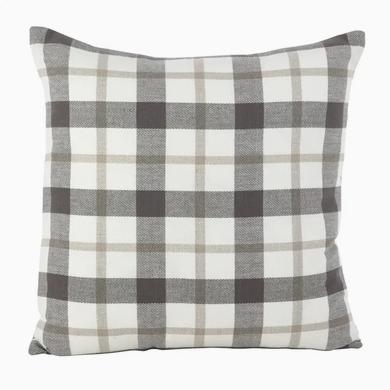 Plaid Down Filled Throw Pillow