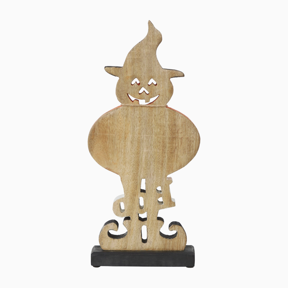 Jack-O'-Lantern "Boo" Wooden Figurine