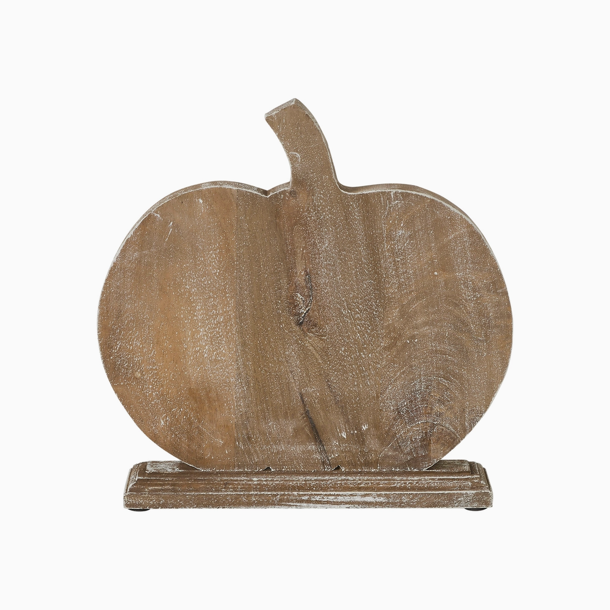 Carved Wooden Pumpkin