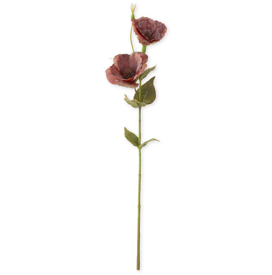 19" Burgundy Real Touch Bellflower Stem