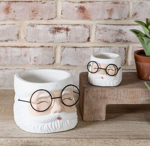 Santa Glasses Planter