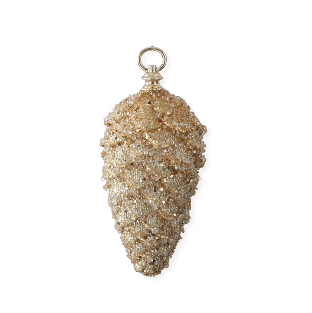 8.75" Gold Pinecone Ornament