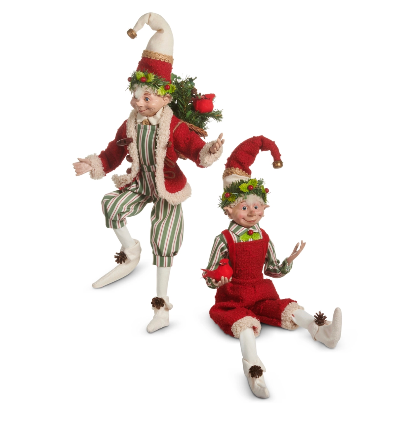 Yuletide Stripe Posable Elf