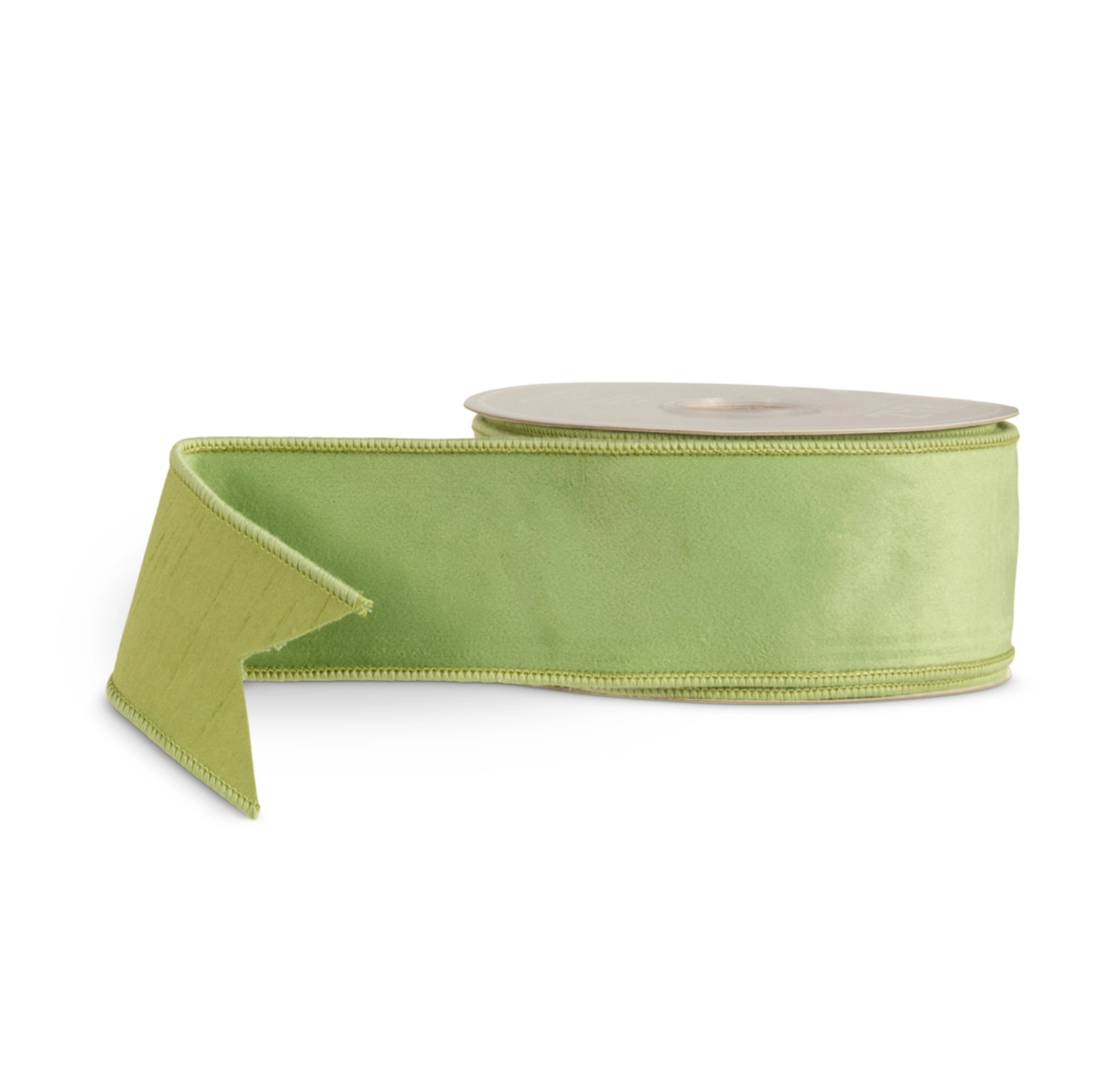 2.5" Sage Green Wired Ribbon – 10 Yards