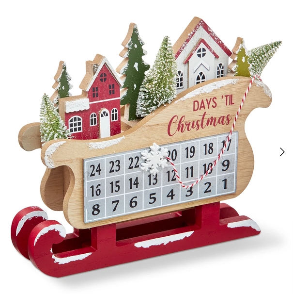 Christmas Sleigh Countdown Calendar