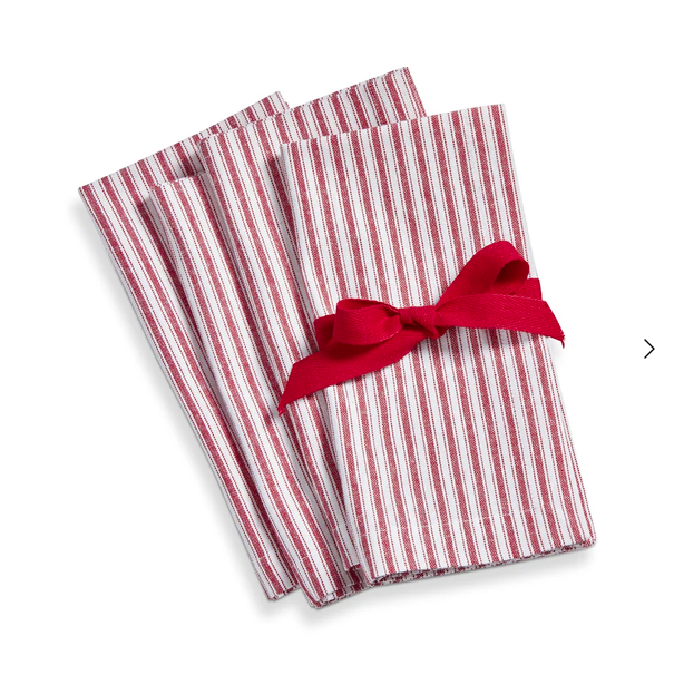 S/4 Ticking Stripe Napkins