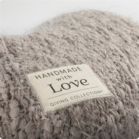 Taupe Giving heart