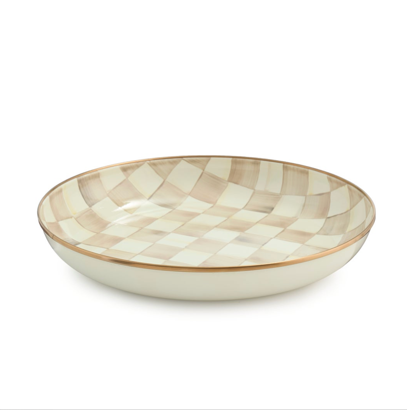 Mocha Check Abundant Bowl