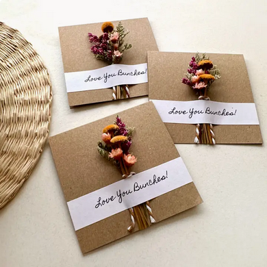 Dried Floral Greeting Card