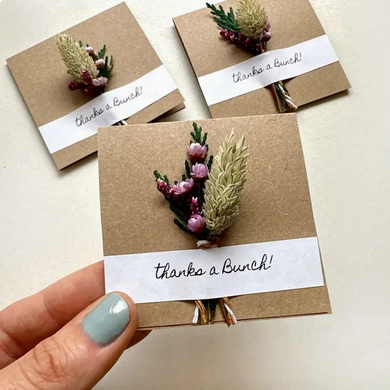 Dried Floral Greeting Card