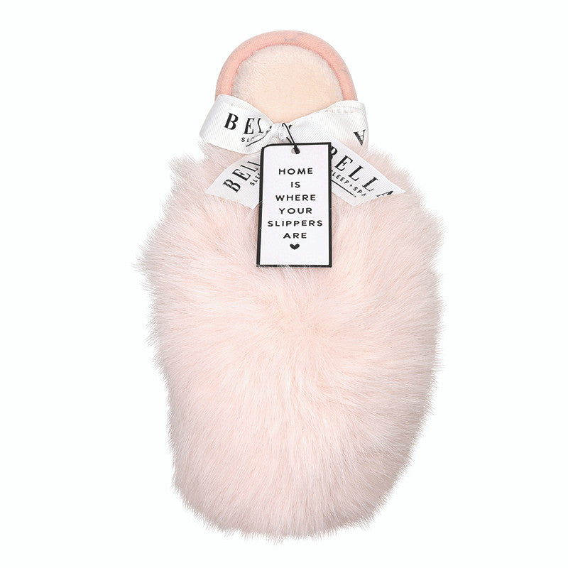 Blush Snowball Plush Slippers