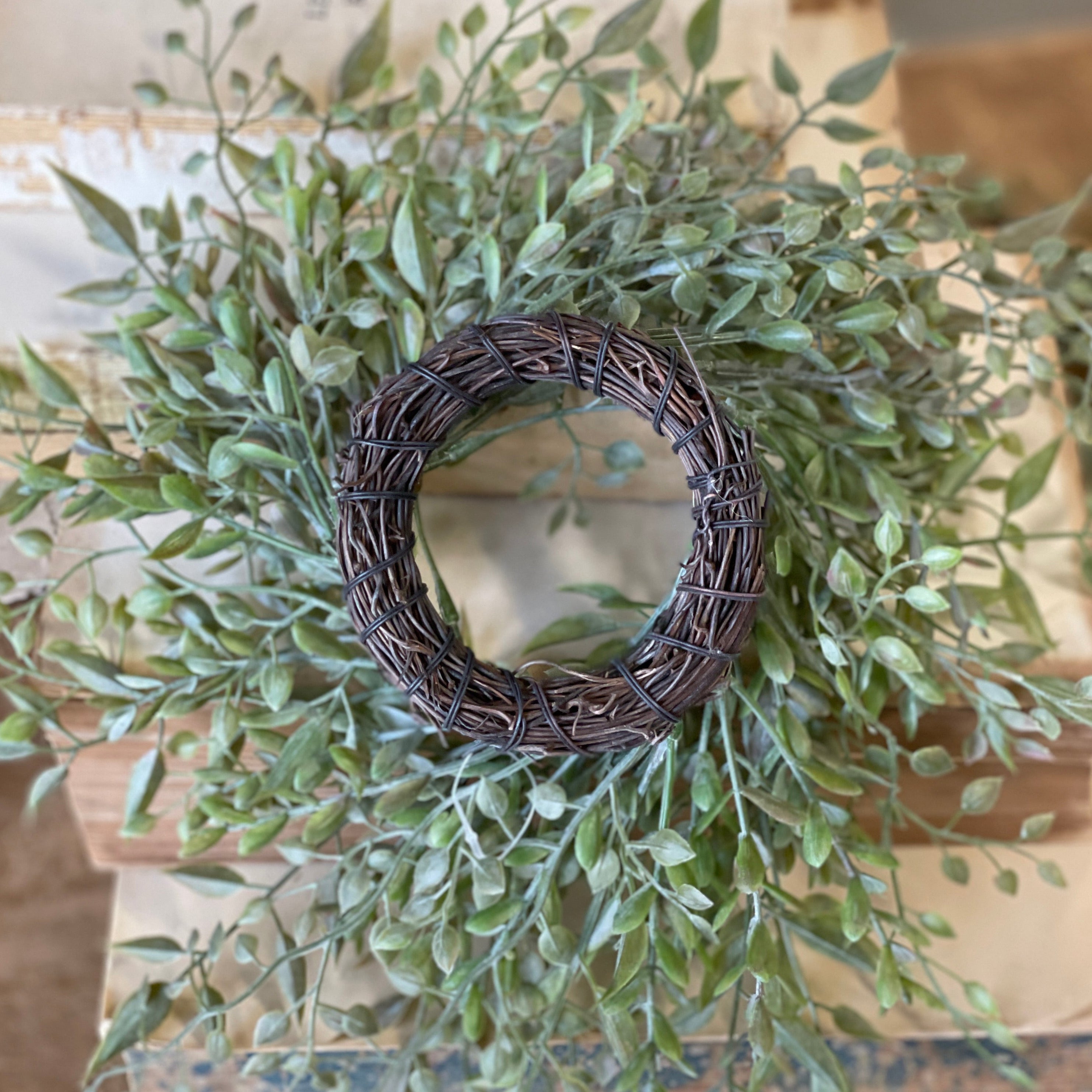 Small Mixed Sage Candle Ring