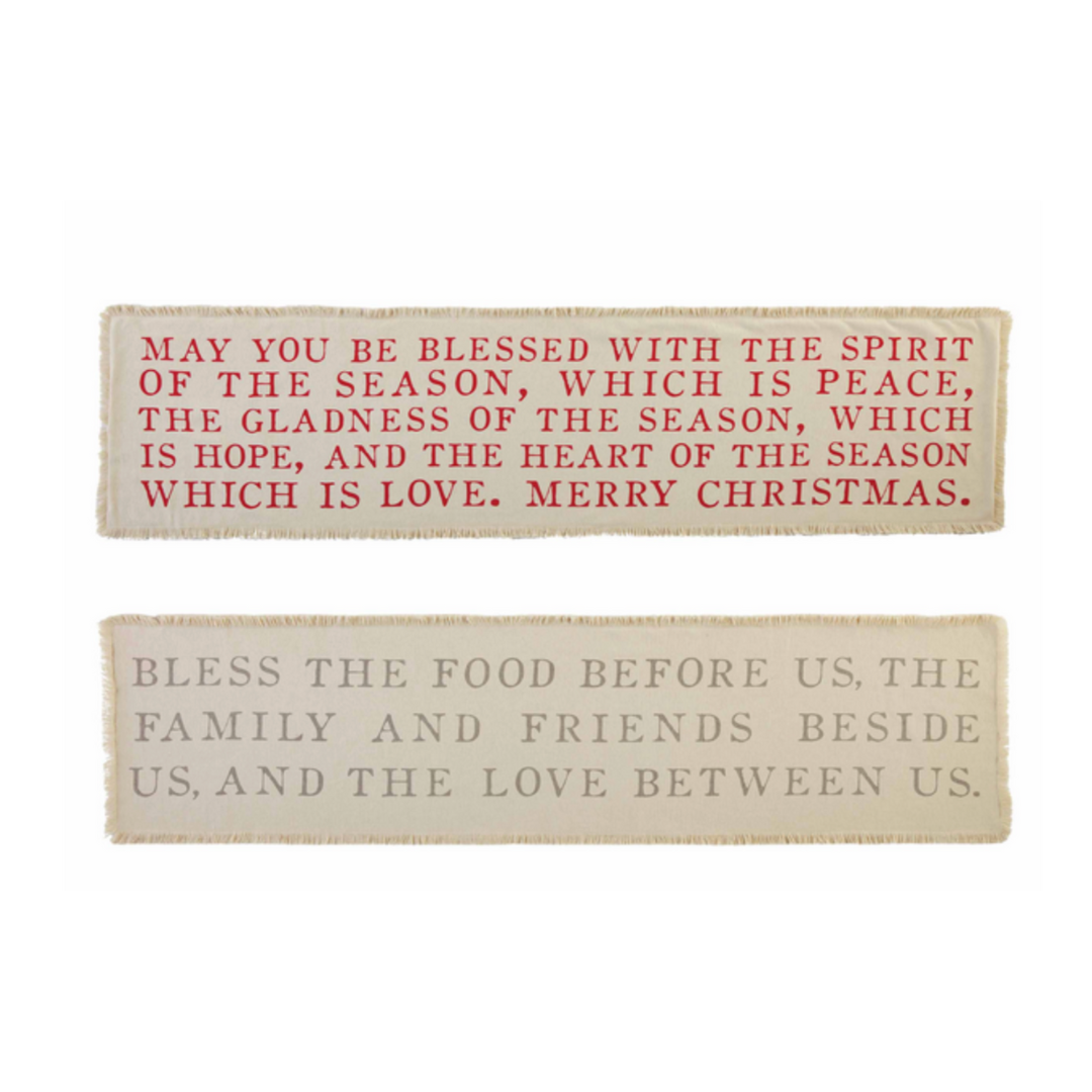 Blessing Reversible Table Runner