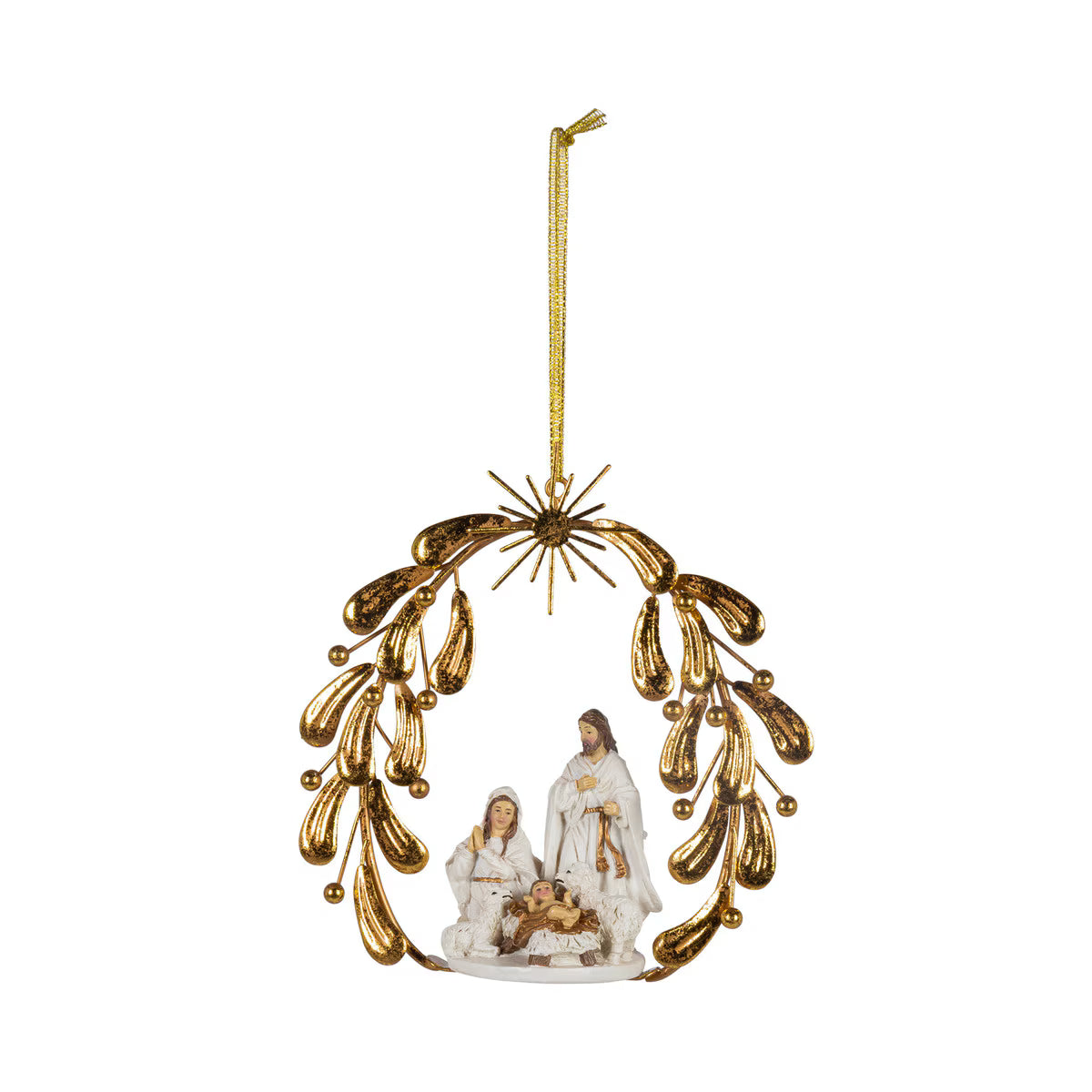 6" Resin Nativity Scene Ornament