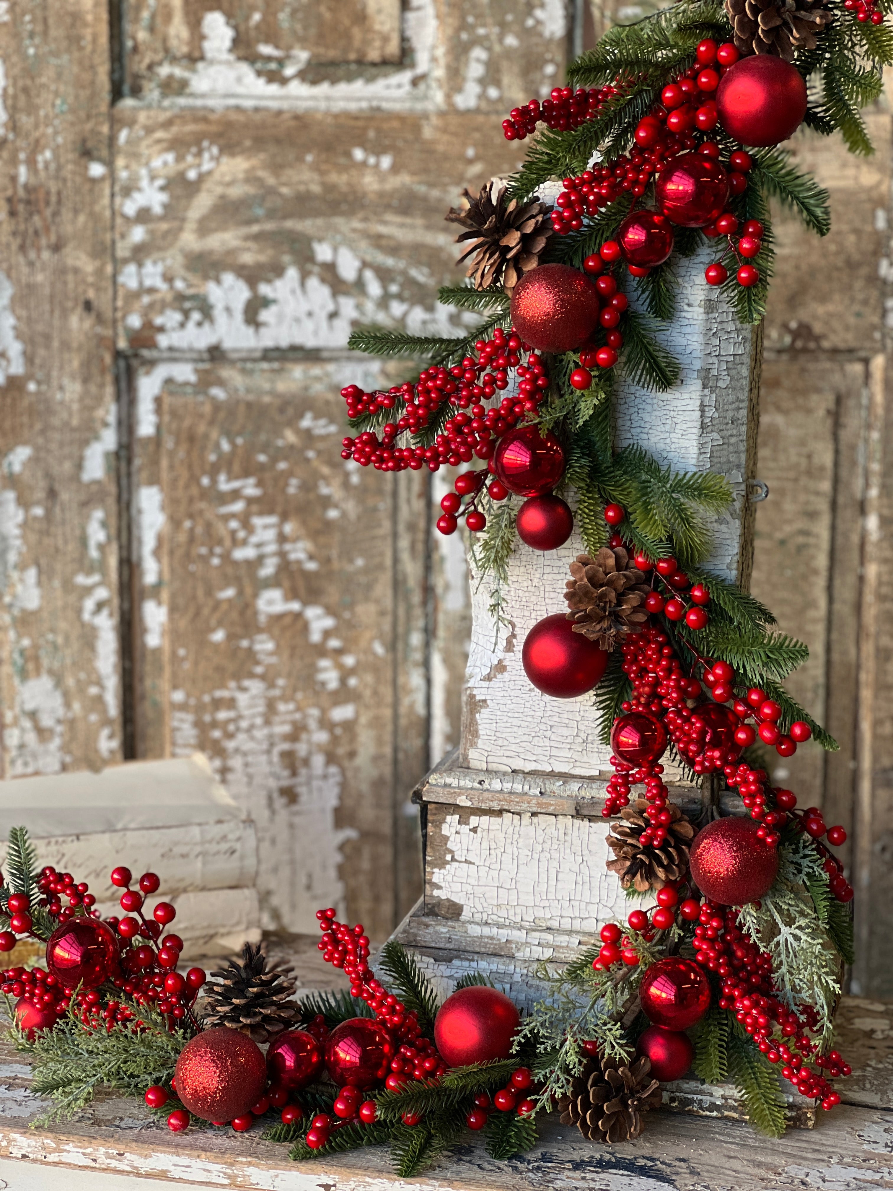 Bauble & Branch Pine Garland