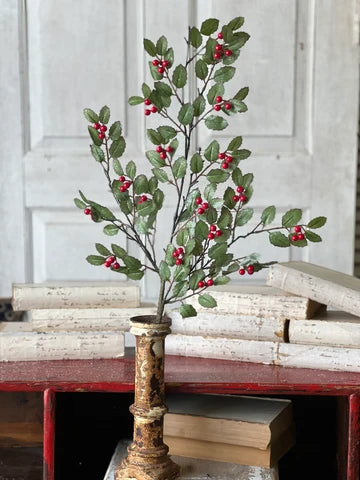 30" Holly Spray with Berries