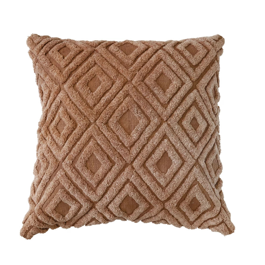 Diamond Pattern Tufted Pillow