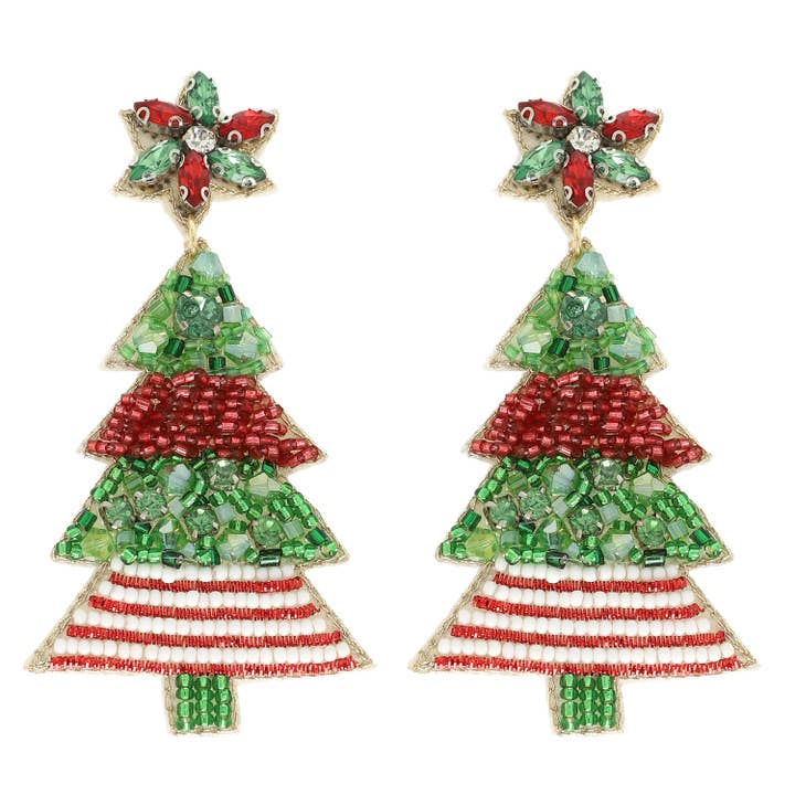 Christmas Jeweled Earrings