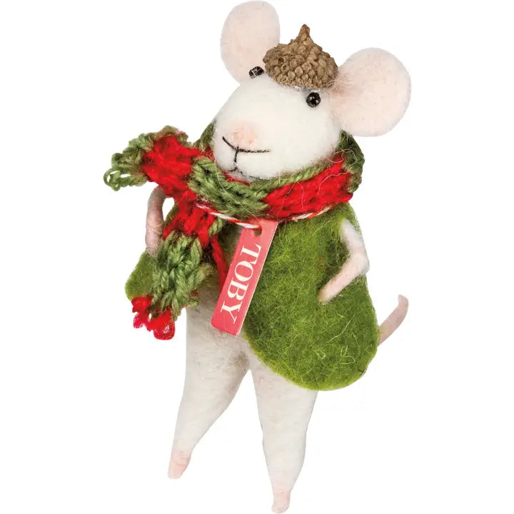 Toby Mouse Critter Ornament