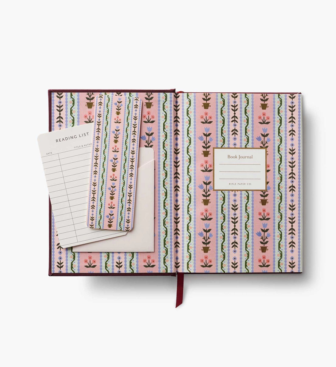 Book Club Embroidered Book Journal