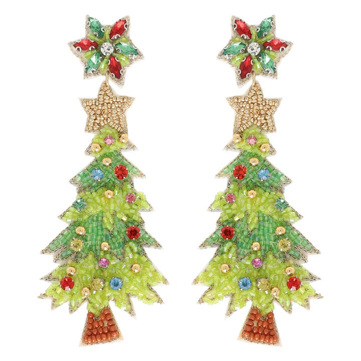 Christmas Jeweled Earrings