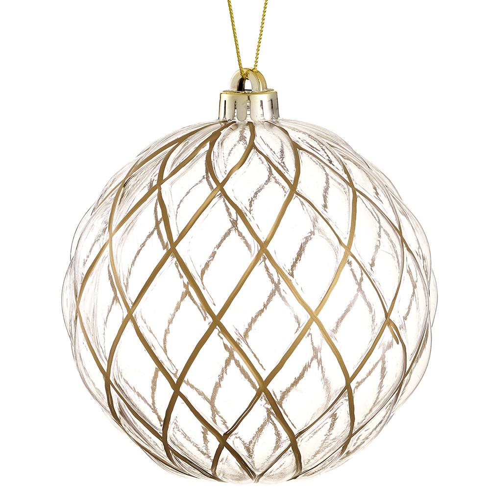 6" Plastic Ball Ornament